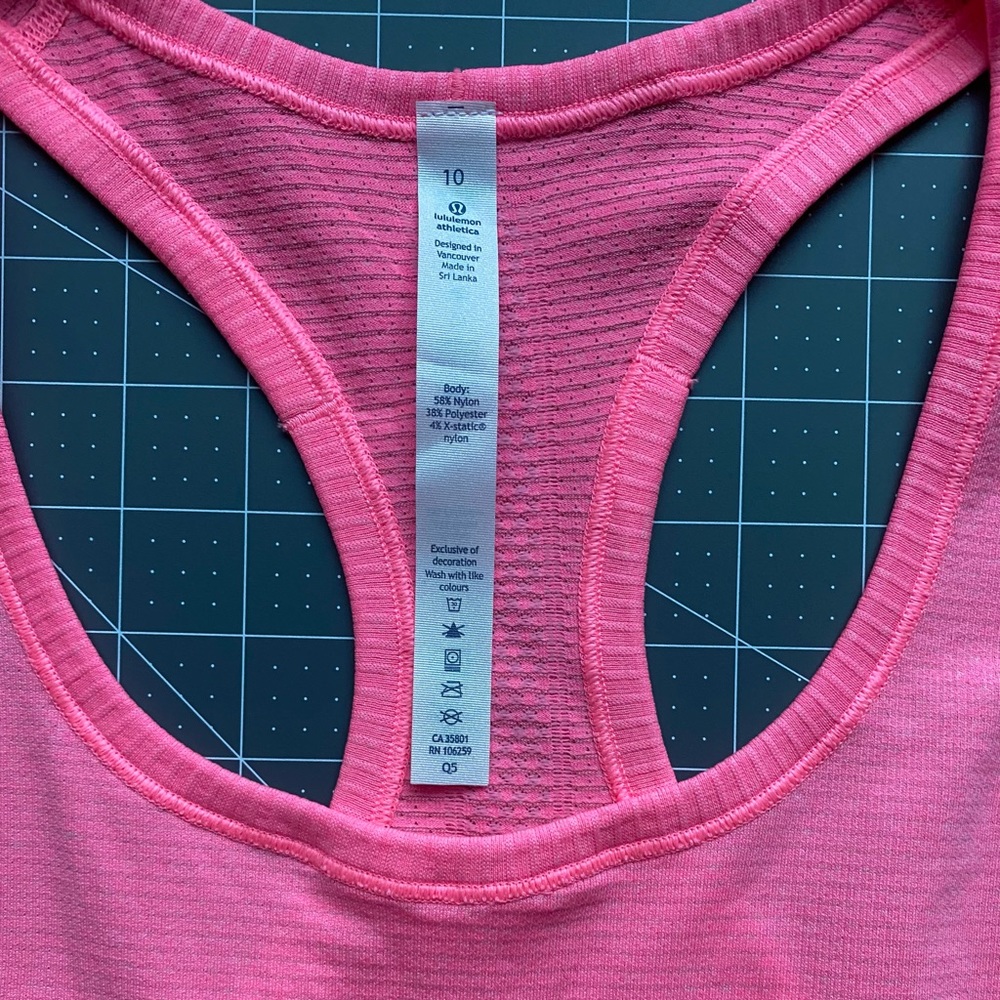 NWOT Lululemon Pink Swiftly Tech Racerback Shirt Size 10 - Picture 11 of 13
